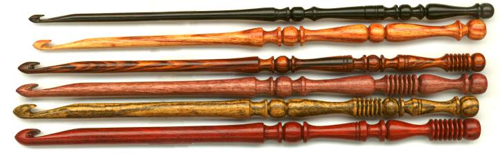 wooden crochet hooks