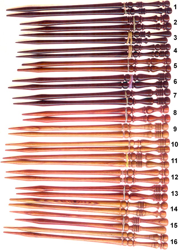 16 of 40 long hairstick pairs for sale